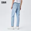 Jeans da uomo SEMIR Jeans Uomo Pantaloni affusolati estivi Pantaloni larghi larghi Trend Personalità High Street Trend Marca Demin 230302