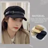 Sombreros de ala ancha Boina de mujer Hebilla de cuero Gorras con visera de moda Todo-fósforo Lady HatWide