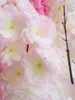 装飾的な花100cm39inch偽の桜の花の枝ベゴニアサクラツリーステムイベントの結婚式の装飾人工