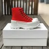 Designer Boots Fashion Casual Shoes Tread Slick Canvas Sneaker Arrivals Platform Shoes High Triple White Royal Pale Pink Red Women b8