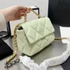 Lady Lambskin Top Real Leather Quilted Flap Tote Bags Classical Fashion Womens Luxury Designer Mini Purse GHW Crossbody Shoulder Bag