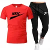 Masculino rastreio imprimindo 2 peças tops e shorts roupas esportivas de roupas esportivas