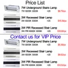 120V LED Step Light Indoor Outdoor Street Lights with Junction Box IP65 Waterproof 3000K Warm White 7W Wall Mount Rectangle Staircase Lamps for Pathway Driveway