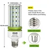 LED -majs glödlampa 8400 Lumen 60W 5000K Dagsljus Vit E26/E39 stor mogulbas för utomhus inomhus garage trädgårdslager kommersiella och industriella belysning bukten