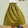 تنورات الأزياء الجديدة فتاة corduroy تنورة A-LINE LONG ITREDLER Girl Girl Spring Autumn High Weist Skirt Complements 2-14y T230301