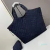 Sacs fourre-tout de créateur en cuir d'agneau matelassé Denim en cuir véritable mode grande capacité Shopping sacs à main d'été de luxe femmes sac à main