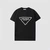 T-shirts pour hommes Designer femmes coton noir et blanc triangle classique marque plusieurs styles infroissable respirant été mode manches courtes surdimensionné Haut