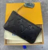 KEY POUCH POCHETTE CLES Designers sac à main Womens Fashion Credit Card Holder Coin Purse Luxurys Wristlet Bags Key Wallets Clutch Bag With Box