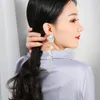 Dangle Earrings 2023 Trendy Models Set For Women Plastic Flower Korean Net Red Style Suitable Many Occasions