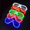 Светодиодные освещенные игрушечные мигающие очки очки затворы вечерние вечеринка