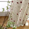 Curtain White Modern Floral Curtains For Living Room Bedroom Kids Embroidered Window Panel Drapes