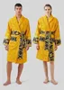 women bathrobe sleep robe unisex man cotton sleepwear night robe highquality bathrobe Brand designer robe breathable elegr Eight colors M-4XL