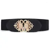 Ceintures Robe Décoration Doux Étudiant Double Boucle Ceinture Tissé Stretch BeltBelts