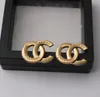 20Style Luxury Brand Designers Letters Stud 18k золото, геометрические знаменитые женщины 925 Серебряный хрустальный ванна Серьера Свадьба Свадебная вечеринка ювелирная вечеринка