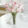 Fleurs décoratives 12 pièces Calla Lily vraie touche artificielle faux mariage maison fête décoration accessoires