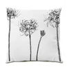 Kudde Vacker blommor Kudde Dekorativ polyester Linen Sketch Velvet Soft Ornamental Living Room Cover Vintage E0718