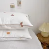 Pillows Cotton Quilted wrinkleproof Baby Pillowcase Lovely Embroidery Kids Bed Pillow Sham Embroidered Beddings 230301