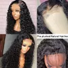 Deep Wave Lace Front Wig Brazilian Virgin Human Hair 4x4 5x5 6x6 7x7 13x4 13x6 360 Full spets peruker för kvinnor naturlig färg