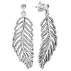 Stud Earrings 925 Sterling Silver Earring Signature Circles Feathers Knotted Hearts Symbol Of Love For Women Gift Jewelry