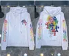 مصمم Chromees Hearts Hoodies العلامة التجارية Chromees القلوب شتاء من النوع الشتاء قلب هوديي الفصل الطويل الأكمام سترة فضفاضة معطف هودي مان الهيب هوب كروم 6939