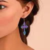 Dangle Earrings Dazzle Cross Pumpkin Snowman Snake Drop For Women Trend Hip Hop Cool Halloween Party Accessories