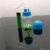 Accessoires pour fumeurs Pot de bouteille en plastique coloré Bongs en gros Tuyaux de brûleur à mazout Conduites d'eau Tuyaux en verre Plates-formes pétrolières