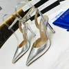 Aquazzura – sandales à bout pointu pour femmes, chaussures à talons, escarpins d'été Sexy pour fête de mariage, 9.5CM, 35-42