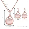 Chaînes Collares Collier cristal rouge opale couleur dorée tour de cou femmes mignon chaîne Collier filles Collier bijoux pendentifs fête 2023