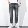 Jeans masculino de alta qualidade casual algodão calças compridas inverno outono jeans masculino roupas 230302