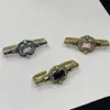 Ny stil dingle örhänge skelett 18k guldplätering damer svarta diamanter skallhängen örhängen örn studs designer smycken gåva mc3618778