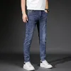 Herren-Jeans, klassische Herren-Frühlings- und Herbst-Jeans, Business-Casual, Stretch, schmale Denim-Hose, hellblaue schwarze Hose, 230302