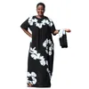 Этническая одежда 2023 Богемские свободные африканские платья для женщин для женского модного печати Макси платье