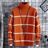 Maglioni maschili mascheri di natale uomini vestiti inverno inverno denso uomo caldo maglioni a quadri di moda classici cuccioli di dolcevita per cuccioli pullover calda tiro homme 230302