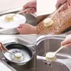 Långt handtag Pan Pot Brush Sink Dish Bowl Washing Cleaning Borste Vete Stråfiber Borste Borttagning Kök Rengöringsverktyg