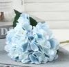 Decorative Flowers 100pcs Hydrangea With Leaves Hydrange Beautiful Wedding Flower Floral Christmas Event Party Table Decoration Wholesales
