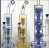 12,9 Zoll großes Glas Wasserbongs Wasserpfeifen Arm Baum Perc Heady Glas Dab Rigs Rauchen Glaspfeife mit 14 mm Gelenk