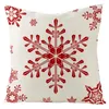 Pillow Case Christmas Red Throw Holiday Home Decoration Cushion Cover Decorativos