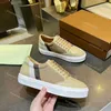 Scarpe casual firmate Sneakers in cotone a quadri vintage Uomo Donna Scarpe da ginnastica basse Scarpe con motivo a righe Mocassini in gabardine di tela