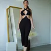 Kobiety Jumpsuits Rompers Fashion Solid Kolor Slim Fit Cutout Backless Scossit Kobiet 2023 Autumn Y2K Sexy Romper Nightclub Party Outfitsw