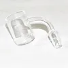 Rökningstillbehör Kort nackkvartbanger 25mm kvarts naglar 14mm 18mm manlig kvinnlig terpen platt topp bangers för dabb riggar glas bongs