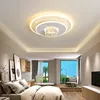 مصابيح السقف Nordic LED Flush Mount Mount Modern مستديرة المصباح الكريستالي للمعيشة غرفة نوم غرفة نوم غرفة نوم