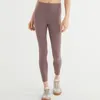 Ladys designer yoga leggings hög midja justera leggings fast färg tät passande naken känner sportbyxor elastiska kvinnors tågträning gym slitage
