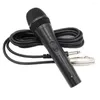 Mikrofonlar 1 Set Profesyonel Pürüzsüz Frekans Şanzıman Kablolu Mikrofon 6.5mm Arayüz Dinamik Performans