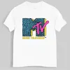 T-shirt da uomo Abbigliamento uomo T-shirt retrò T-shirt vintage rock hip hop Tv T-shirt estiva unisex casual Mtv Musica Televisione Magliette grafiche Tees W0224