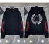 Designer Heren Hoodies Designer Chromees Winter Sweatshirts Hart Hoodie Ch Jas met lange mouwen Losse jas Capuchon Hoody Mannen Vrouw Hip Hop Chromees Harten Blauwe jas 42