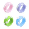 Cluster Anneaux 4 Pcs Mignon Point Coloré Pour Femmes Filles Belle Mode Partie De Bal Anneau Doigt-bague Décoration Cadeau