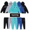 Trapstar Designer Hoodie Full Tracksuit Rainbow Towel Embroidery Decoding Hooded Sportswear Men and Women Suit Zipper Trousers Fashion trend 23ess