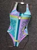 Costume da bagno intero sexy da donna nuovo sexy Costume da bagno con cinturino trasparente Costume da bagno stella Costume da bagno intero da donna Costume da spiaggia estivo Bikini da donna