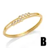 Bangle FLOLA Gold Plated Cuban Chain Butterfly Bangles For Women Copper Zircon Be Free Cuff Fashion Crystal Jewelry Brtg96