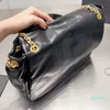 Bolso de hombro con cadena de diseñador Bolso de mano Bolsos cruzados Bolso de compras de grano acolchado Solapa de gran capacidad Monederos de mujer Mochila de hombro de cuero Antiguo G